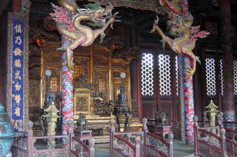 Qianlong's throne in Imperial Palace. (Foto: CC/Flickr.com | Mark)