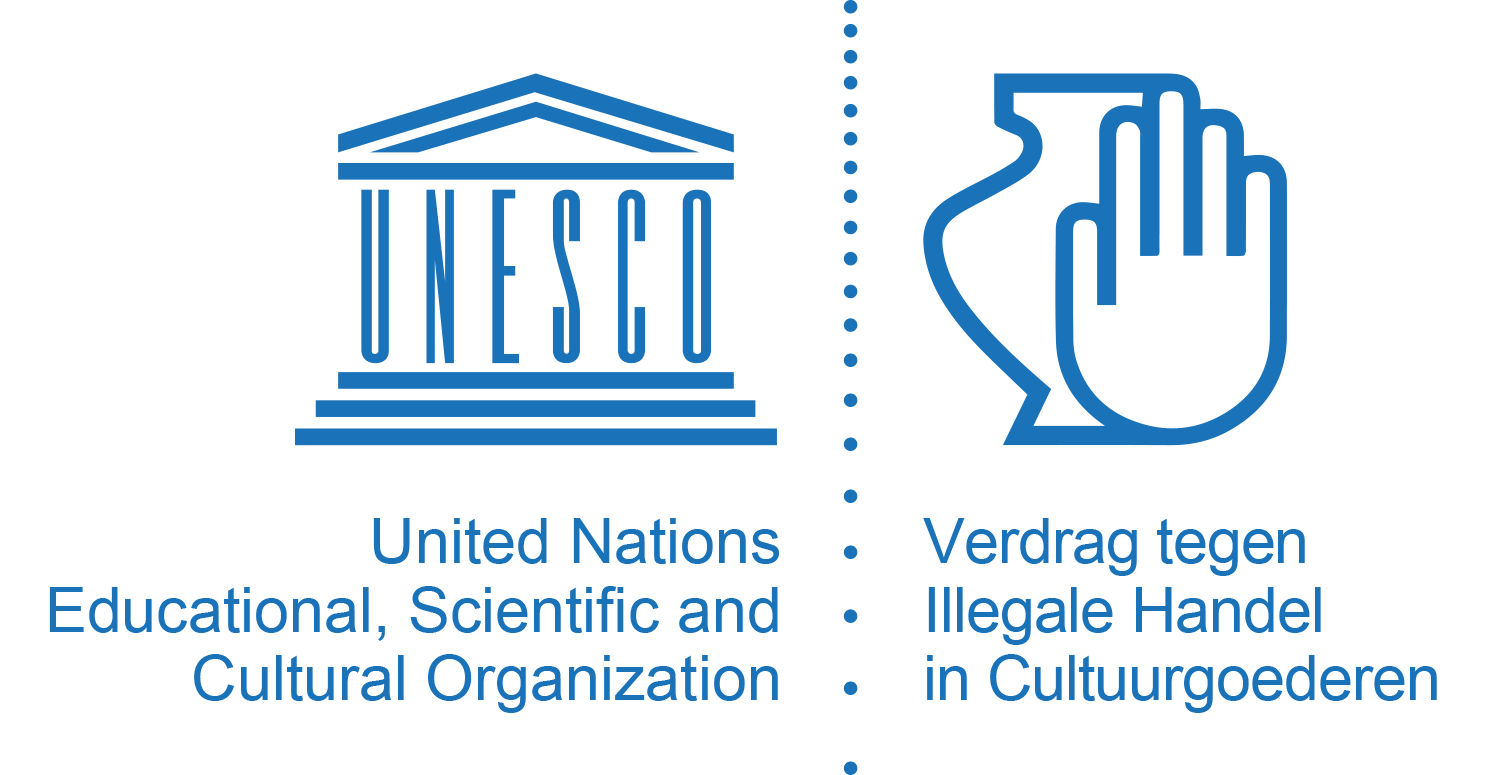 Logo van het Unesco-verdrag tegen Illegale Handel in Cultuurgoederen