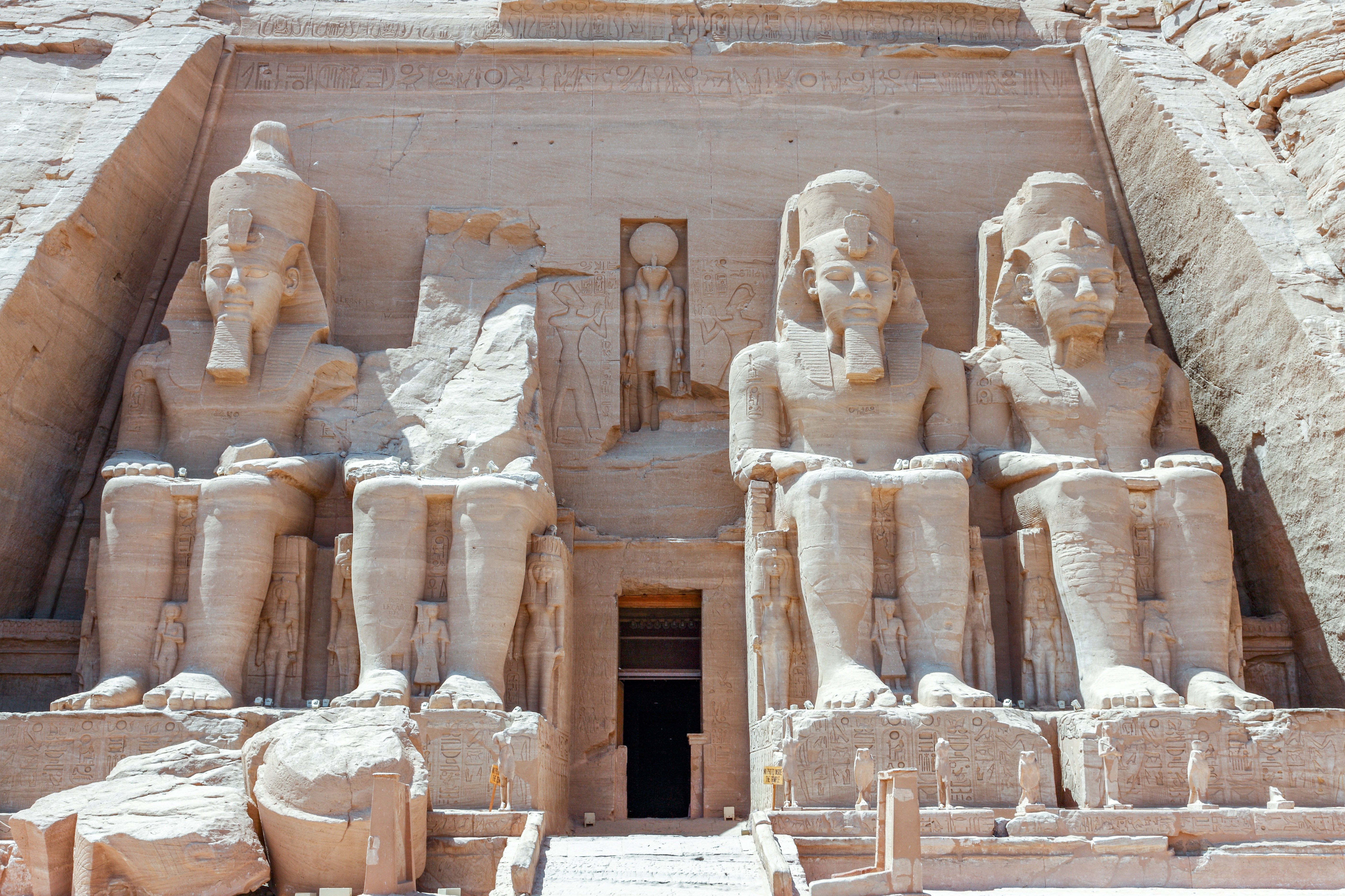 De tempels van Aboe Simbel in Egypte.
