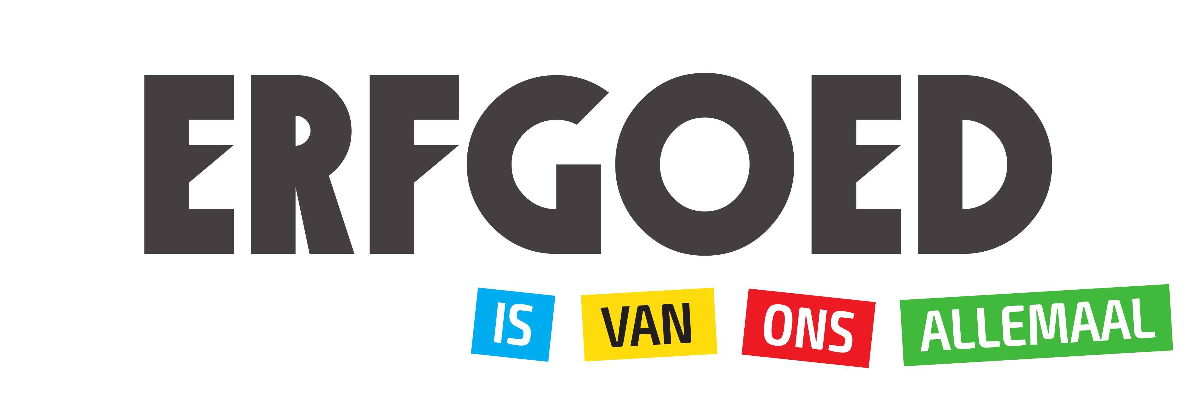 Logo 'Erfgoed is van ons allemaal'.