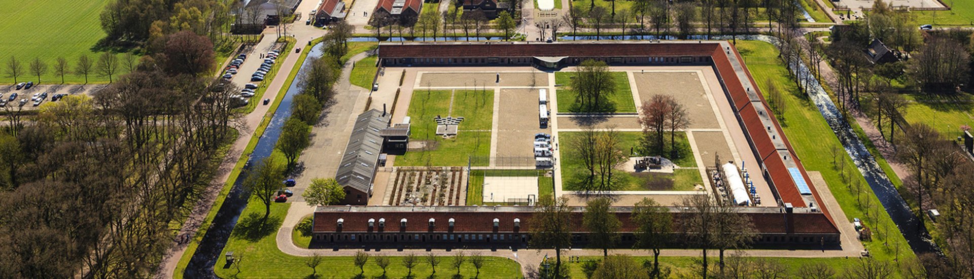 Luchtfoto van Veenhuizen.