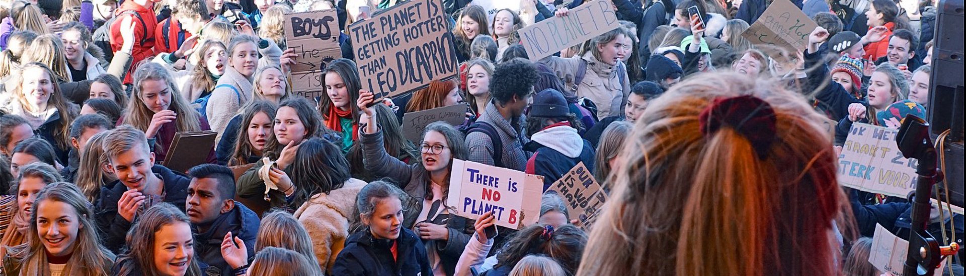 Jongerendemonstratie op het Malieveld tegen het huidige klimaatbeleid (Foto: CC/Flickr.com | Roel Wijnants)
