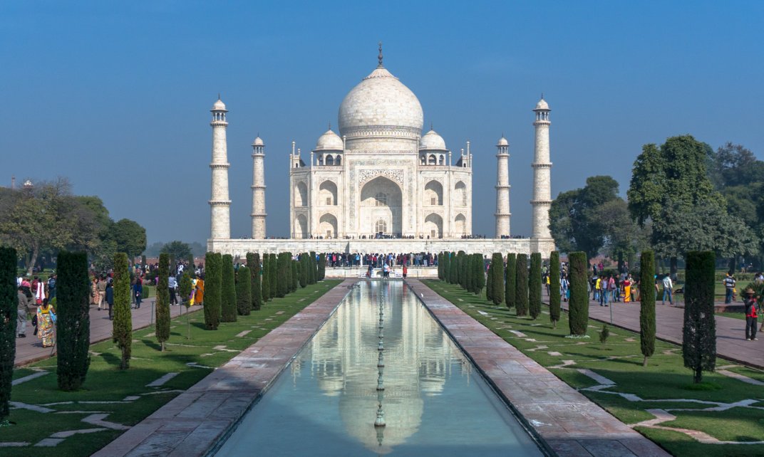 Taj Mahal in India.