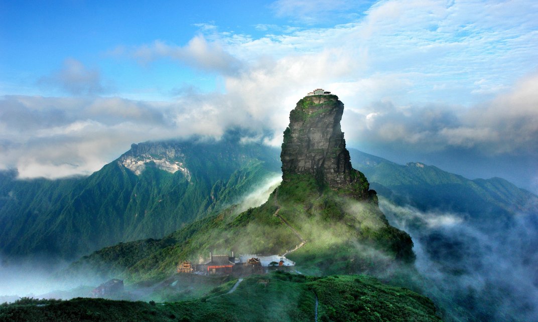 De site Fanjingshan in China. (Foto: Unesco.org / © Office of the Leading Group for World Heritage Application of Tongren City | Zhou Wenqing)