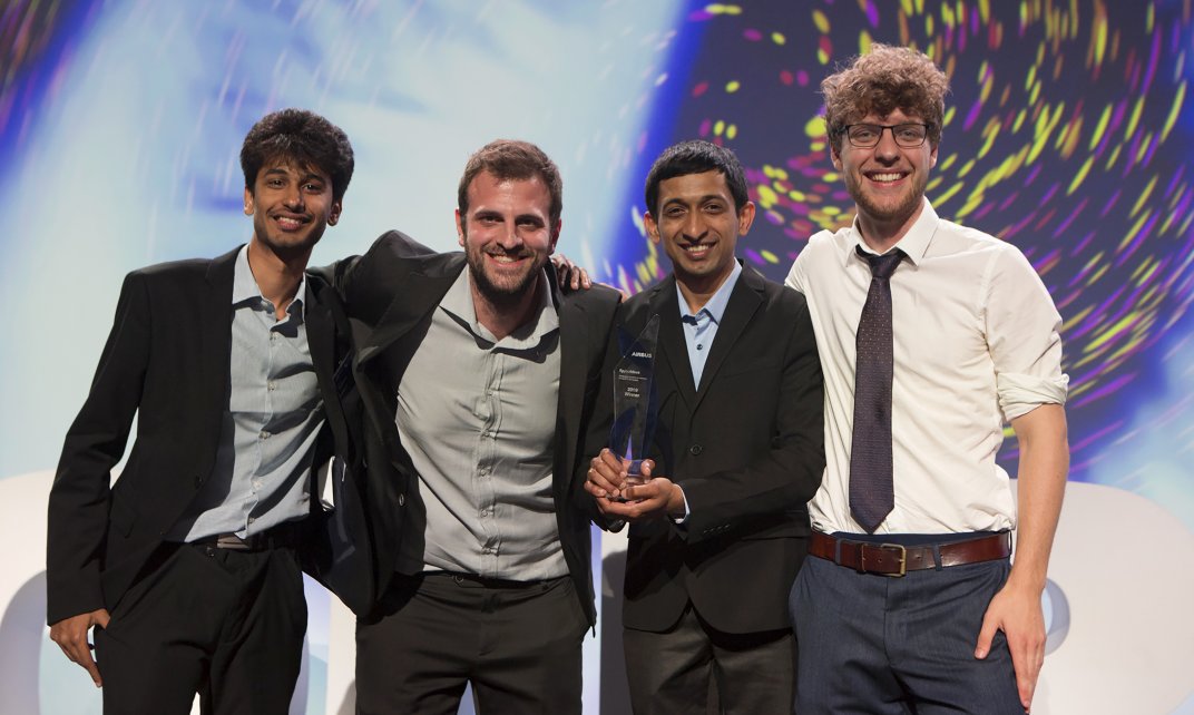 Een studententeam van de TU Delft heeft dit jaar de wereldwijde ‘Fly Your Ideas’ wedstrijd gewonnen. (Foto: Airbus | G. Fraysse / Master Films)