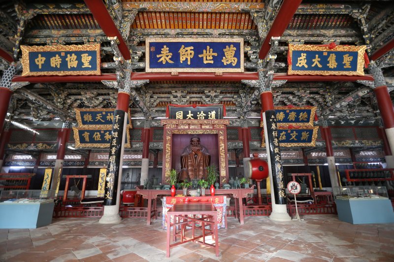 Interieur van de hal in het Dacheng Paleis. (Foto: Chen Yingjie | © Quanzhou maritime Silk Road World heritage Nomination Center | Permanent URL: whc.unesco.org/en/documents/180643)