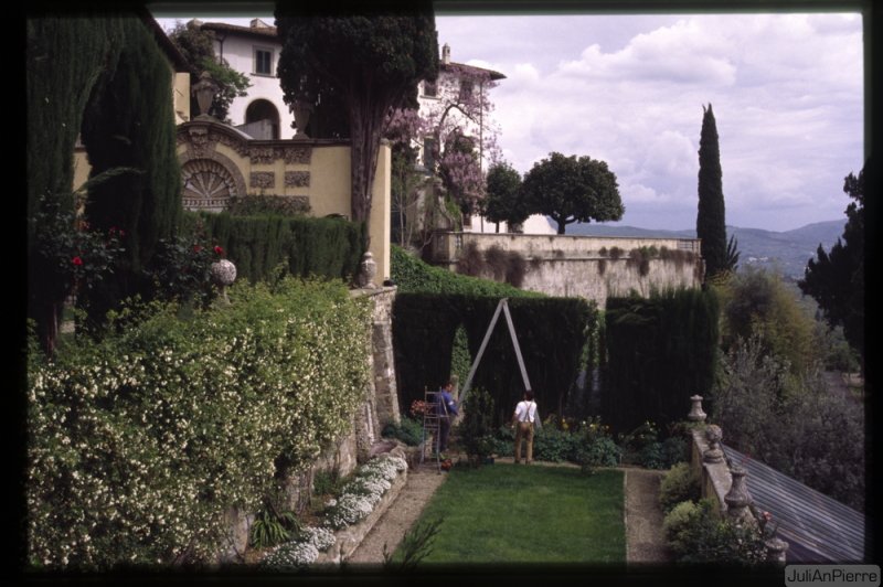 Fiesole, villa Le Balze, villa Medici au fond avril 1998 01. (Foto: CC/Flickr.com | iJuliAn)