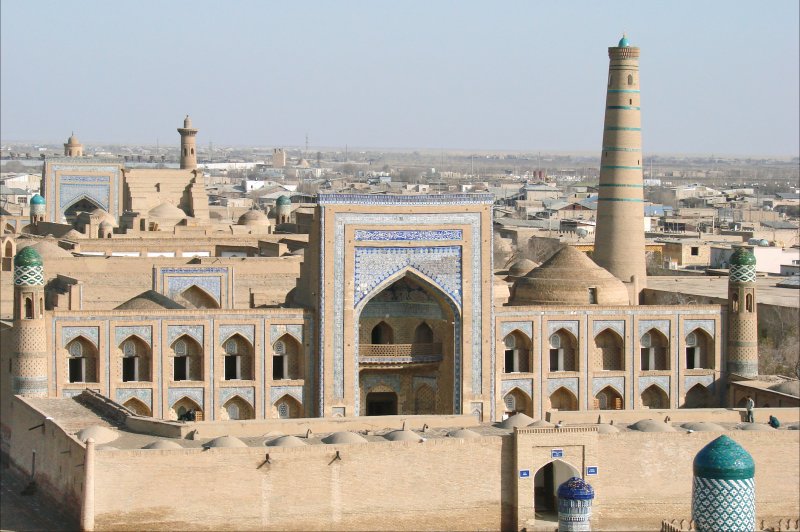 La medersa Mohammed Rakhim Khan Khiva, Ouzbekistan . (Foto: CC/Flickr.com | Jean-Pierre Dalbéra)