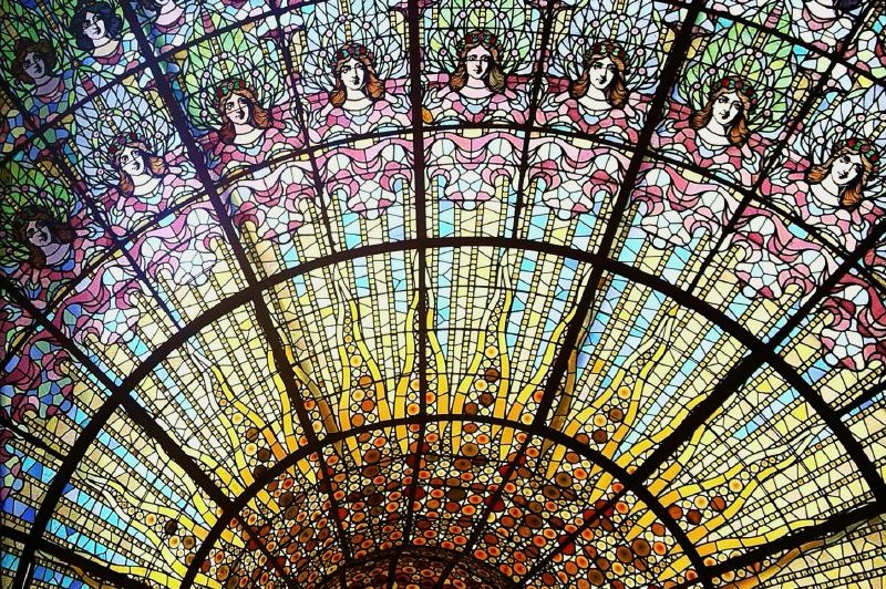 Palau de la musica catalana stained-glass. (Foto: CC/Flickr.com | Paul Stevenson)