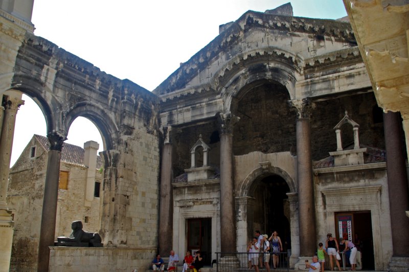 Peristil o pati central del Palau de Dioclecia, Split. (Foto: CC/Flickr.com | Sebastià Giralt)