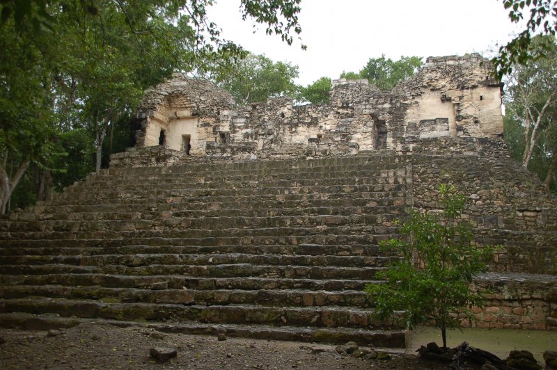 Structure 3 du site de Calakmul. (Foto: CC/Flickr.com | Gautier Poupeau)