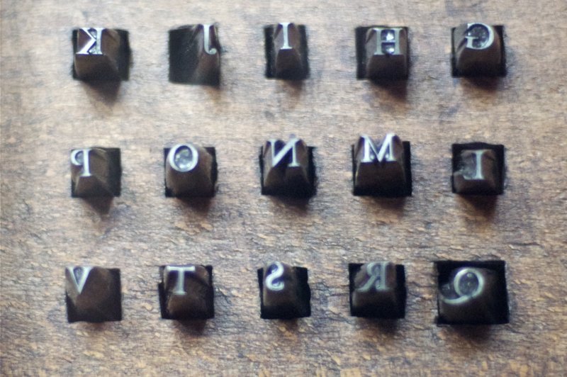 The original Garamond typeface punches. (Foto: CC/Flickr.com | Petri Aukia)