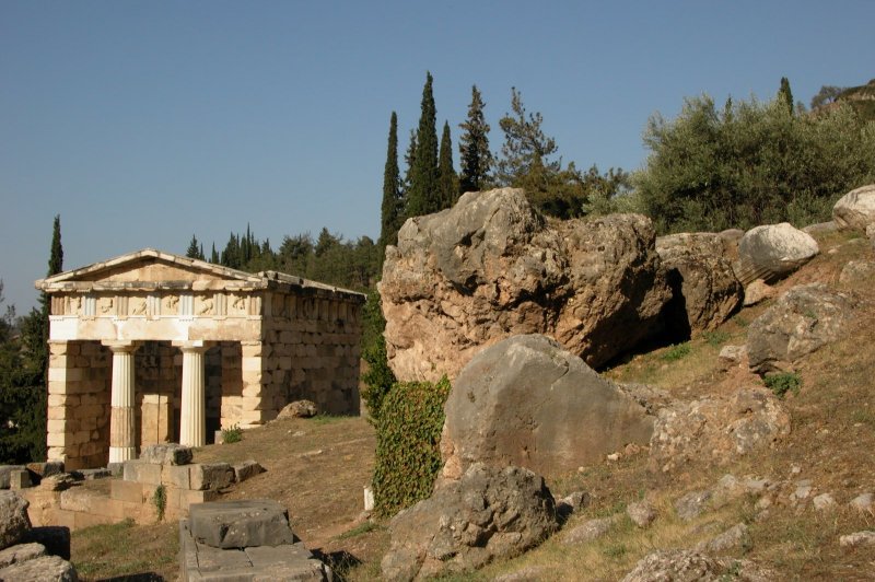 Treasury of the Athenians, Delphi. (Foto: CC/Flickr.com | Jason Morrison)