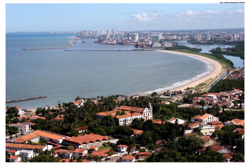 Vista Aerea de Olinda. (Foto: CC/Flickr.com | Prefeitura de Olinda)